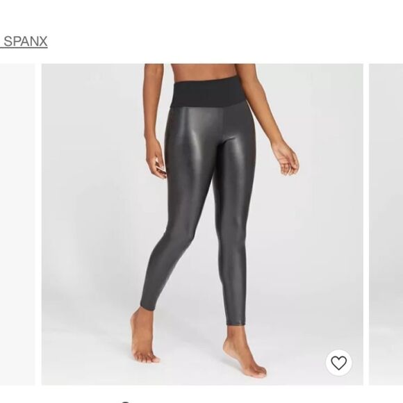 NEW WITHOUT TAGS SPANX ALL OVER FAUX LEATHER - Picture 1 of 11